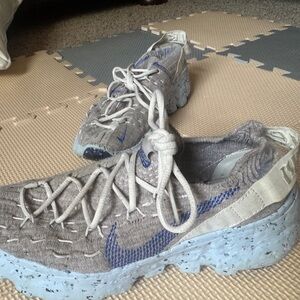 Nike Gray and Blue Sneakers
